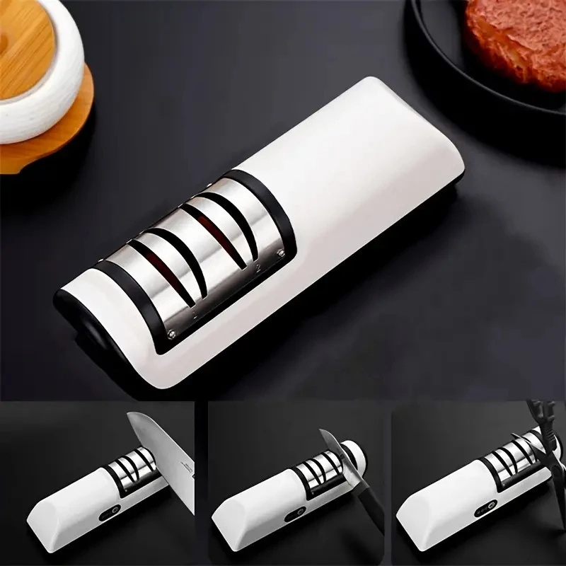 USB Electric Knife Sharpener Automatic AdjustableSharpener Knives Scissor Sharpening Stone Kitchen Tool Grinder