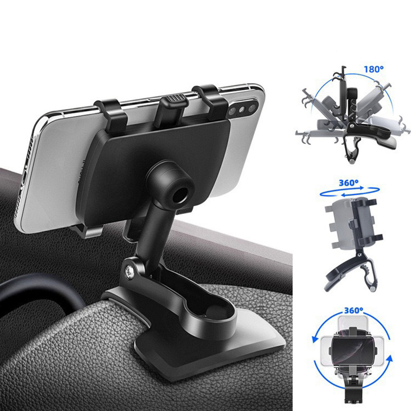 3 in 1 Car Phone Holder Dashboard Rearview Mirror Mobile Phone GPS Navigation Bracket Adjustable Auto Phone Holder For iPhone 13