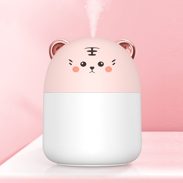 Desktop Mini Air Humidifier With Colorful Atmosphere Light Cool Mist Aroma Diffuser For Home Bedroom Humidifier Purifier