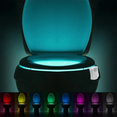 Smart PIR Motion Sensor Toilet Seat Night Light 8/16 Colors Waterproof Backlight For Toilet Bowl LED Lamp WC Toilet Light