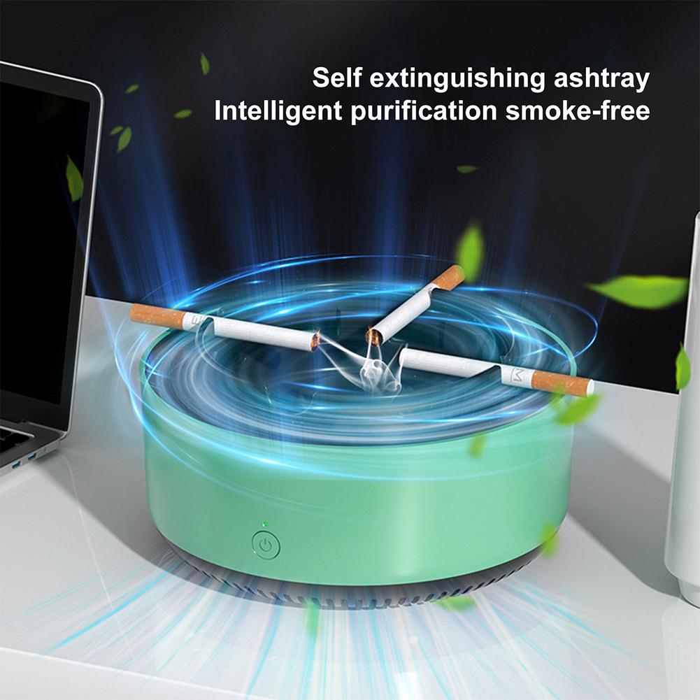 Multipurpose Ashtray with Air Purifier Function Odor Smoke Removal Ashtray Anion Automatic Purifier Ashtrays