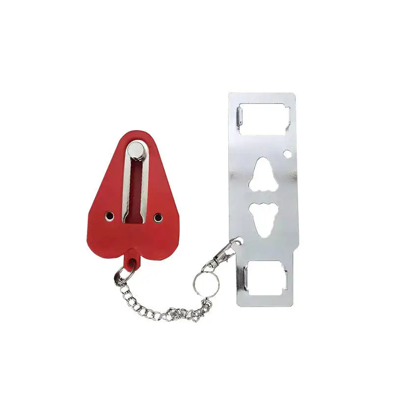 Portable Door Lock Double Hole Security Door Locker Safety Latch Metal Lock Home Room Hotel Anti Theft Security Lock