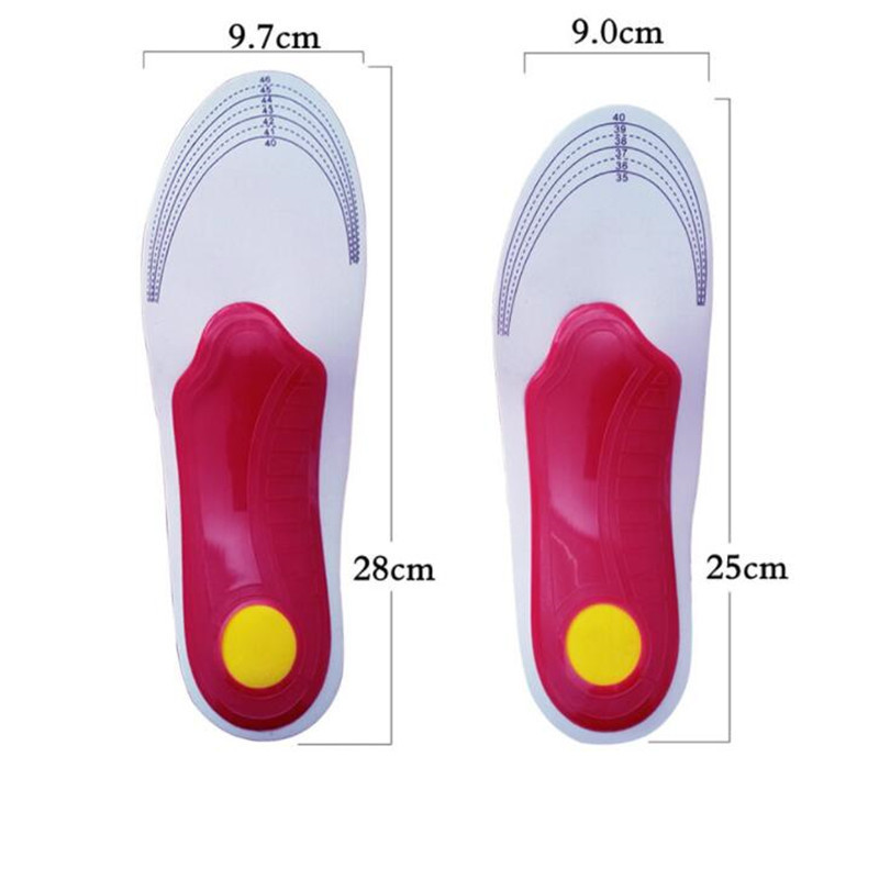 2PCS New Premium Orthotic Gel High Arch Support Insoles Gel Pad 3D Arch Support Flat Feet Women Men orthopedic Foot pain Unisex