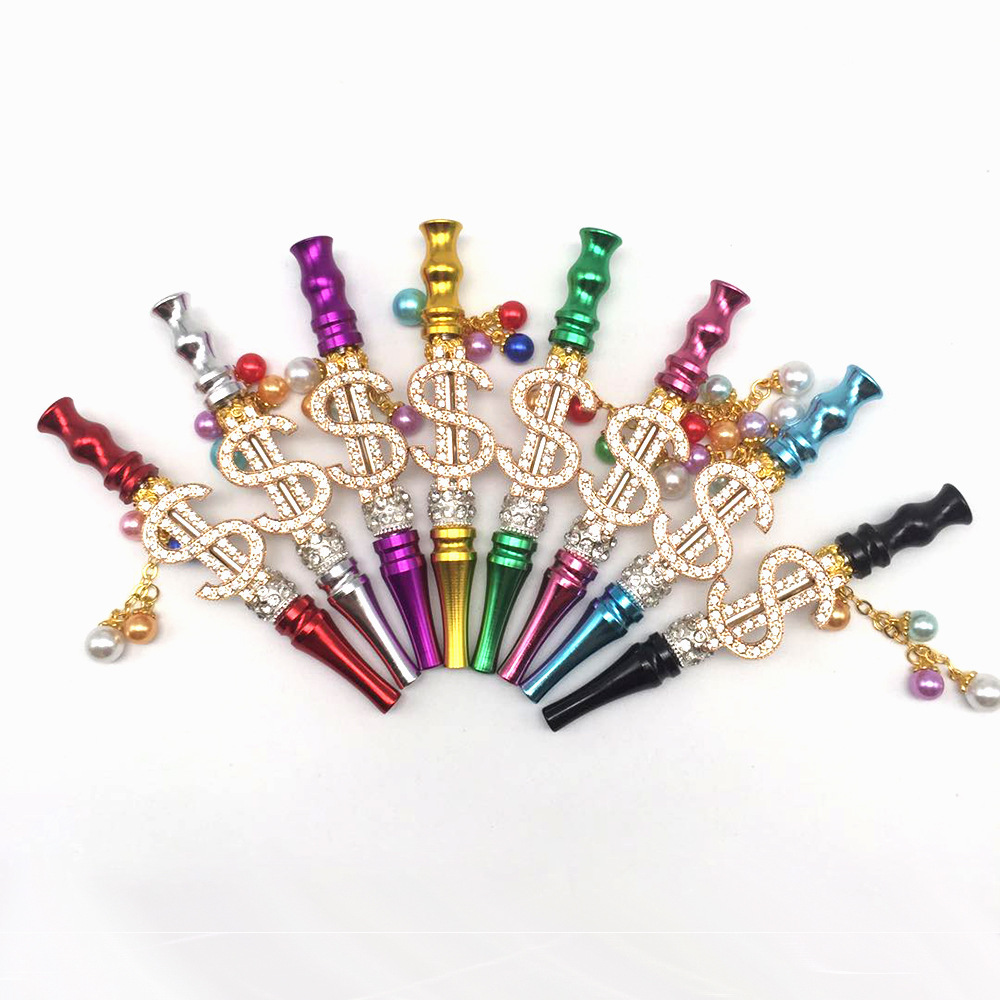 DIY women protect nails hookah mouth tips smoking accessories bling holder Hookah accessories