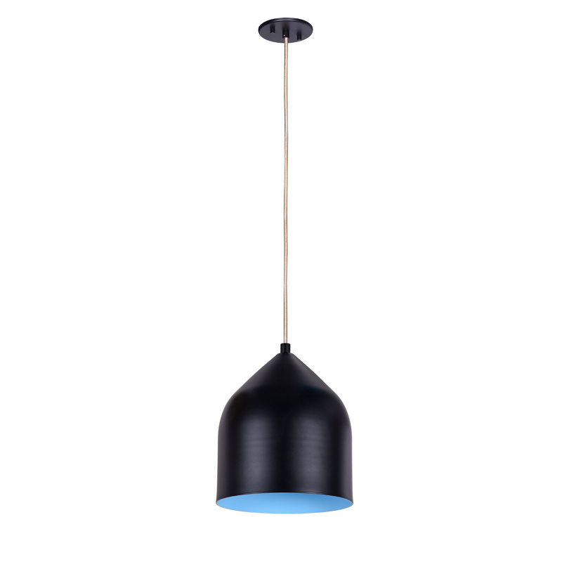 ETL Modern aluminum shade with black and silver  finish  led pendant light hanging lighting fixture for Kitchen decorative