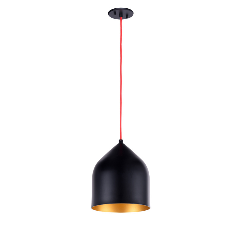 ETL Modern aluminum shade with black and silver  finish  led pendant light hanging lighting fixture for Kitchen decorative