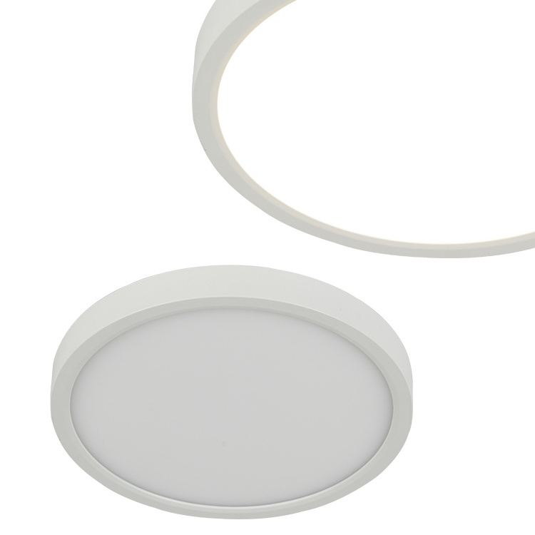 Round black  led slim panel light surface mounted 5.5 inch 10W  flush mount ceiling light  3 CCT dimmable  fixtutures