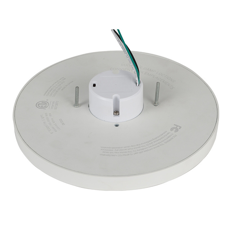 6 inch round white led modern ceiling lighting 15 W  1200 LM 90 CRI aluminum surface mounted edge-lite with ETL certification