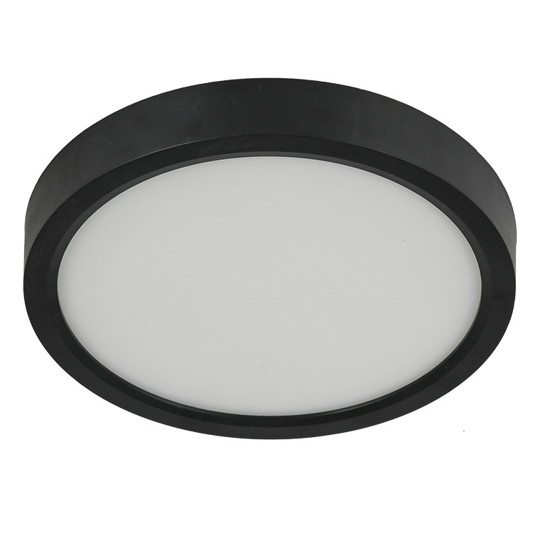 white black finished  surface mount ceiling light 120V for J-box etl approved Dimmable 7 inch flat panel light