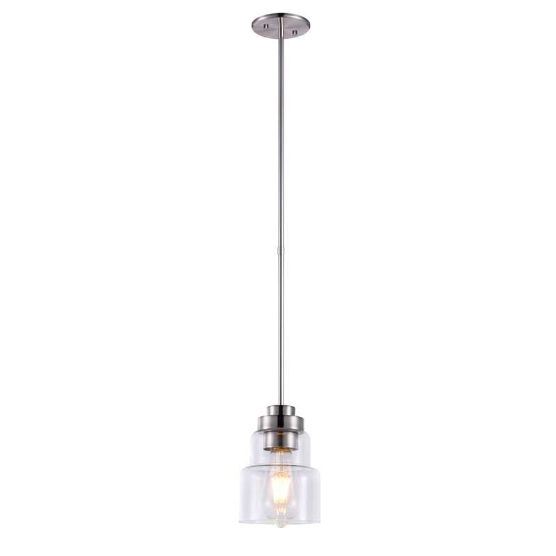 Modern Clear globe  glass  pendant light fixture for kitchen restaurant decoration indoor lighting