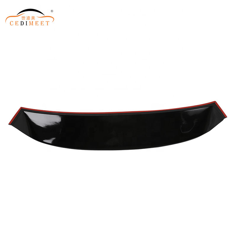 Factory Racing Wing Car Exterior Rear Spoiler Deflector Black Acrylic Material Rear Boot Spoiler For Civic 2012-2015