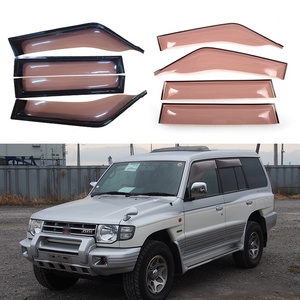 For Mitsubishi Pajero v33 1991-1998 Weather Rain Shield Rain Guard Sun Visor Acrylic Door Visor Car Accessories Window Visor