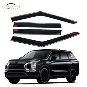 Car Accessories Custom Injection PS Material Wind Deflector Vent Rain Guard Door Visor Window Visor For Outlander 2023-