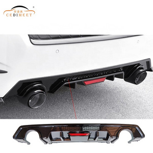 Gloss Black Automotive Parts Body Kit Car Exterior ABS Material Rear Bumper Lip Rear Spoiler Diffuser Use For Honda Civic 2016