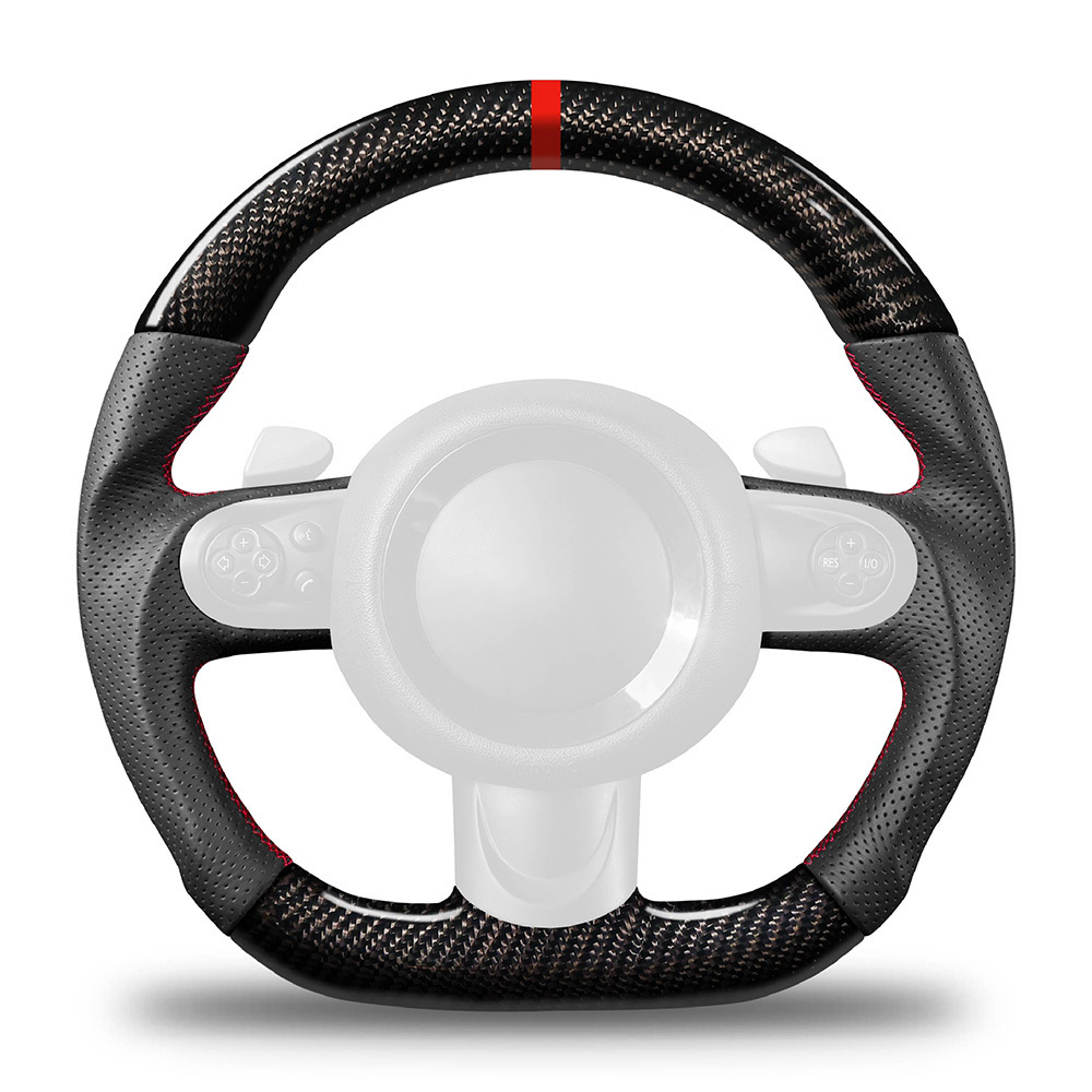 Hot Selling Comfortable Sports Car Steering Wheel Luxurious Alcantara Wrapped Carbon Fiber Steering Wheel