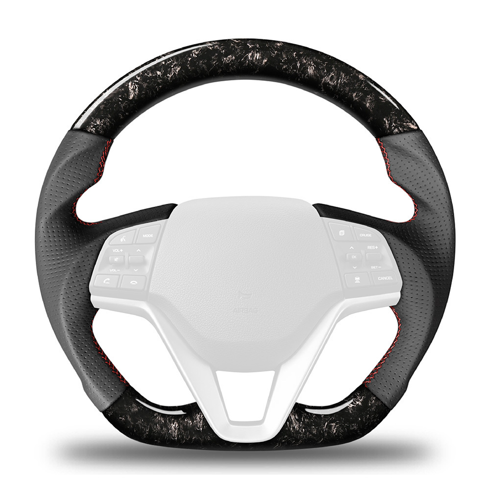 Premium Quality Car Racing Steering Wheel Luxurious Alcantara Wrapped Carbon Fiber Steering Wheel