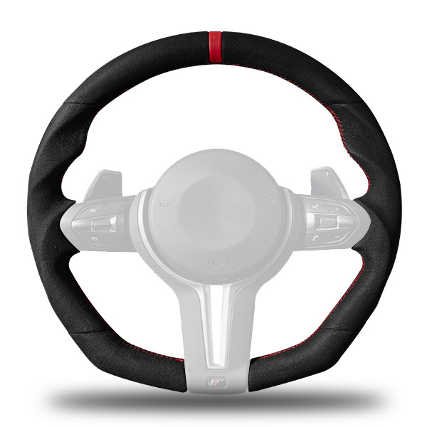 Excellent Quality Car Accessories Luxurious Alcantara Wrapped Carbon Fiber Steering Wheel