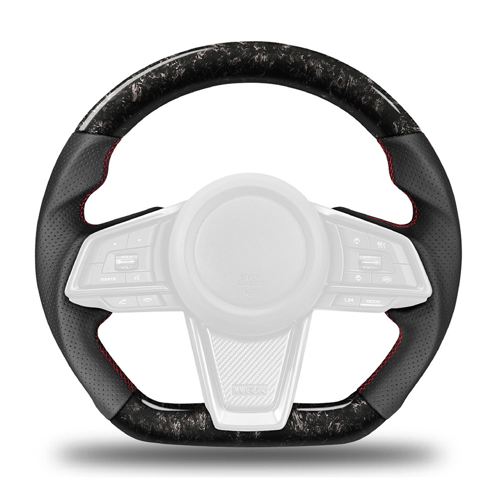 Made In Taiwan Ergonomic Custom Car Steering Wheel Luxurious Alcantara Wrapped Carbon Fiber Steering Wheel