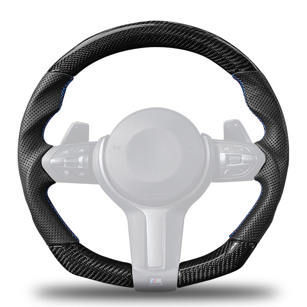 Excellent Quality Car Accessories Luxurious Alcantara Wrapped Carbon Fiber Steering Wheel