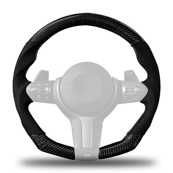 Excellent Quality Car Accessories Luxurious Alcantara Wrapped Carbon Fiber Steering Wheel