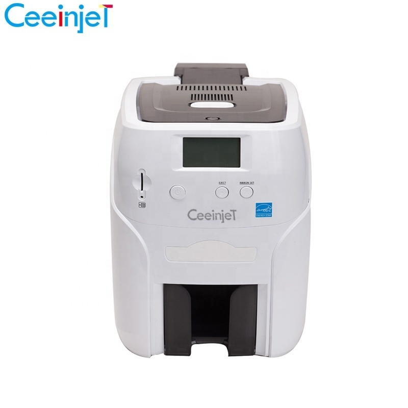 Ceeinjet High Speed IC/ID/Credit Card Single/Double Side PVC Card Printer