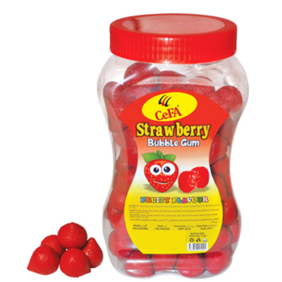 Strawberry Bubble Gum Gum 30g Bagged Cefa Ball Strawberry Bubble Gum