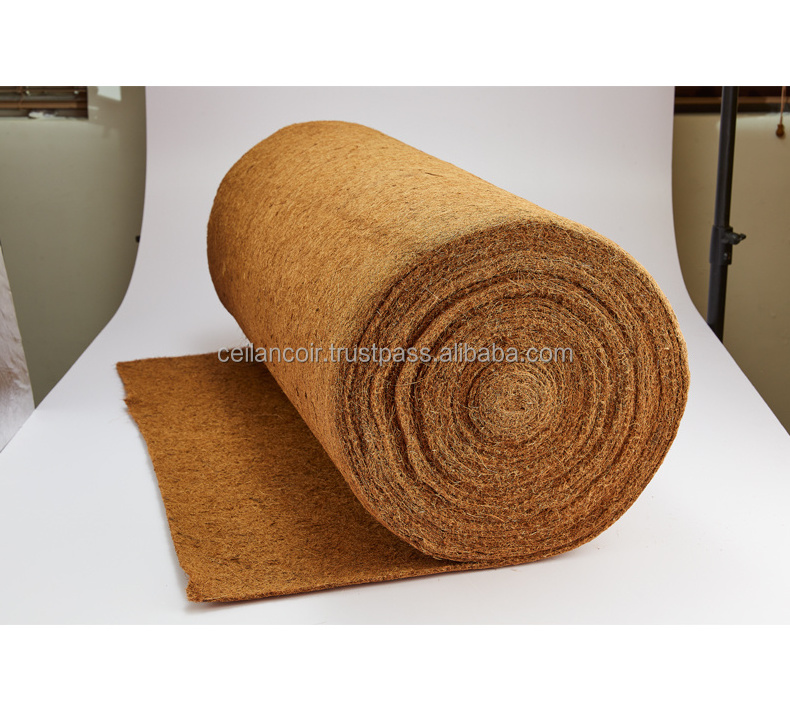 Best Selling Long Lasting Eco-friendly Product 100% Natural Coconut Coir and Latex Made Coir Sheets for Covering Floor