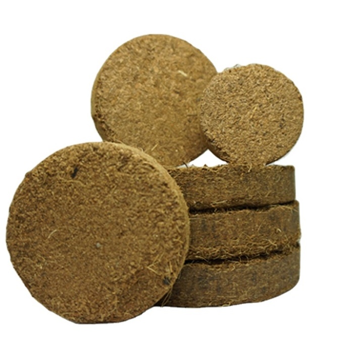 100% Natural Customize Cocopeat Fiber Grow Disc for Planting Flowers like gerberas orchids and other