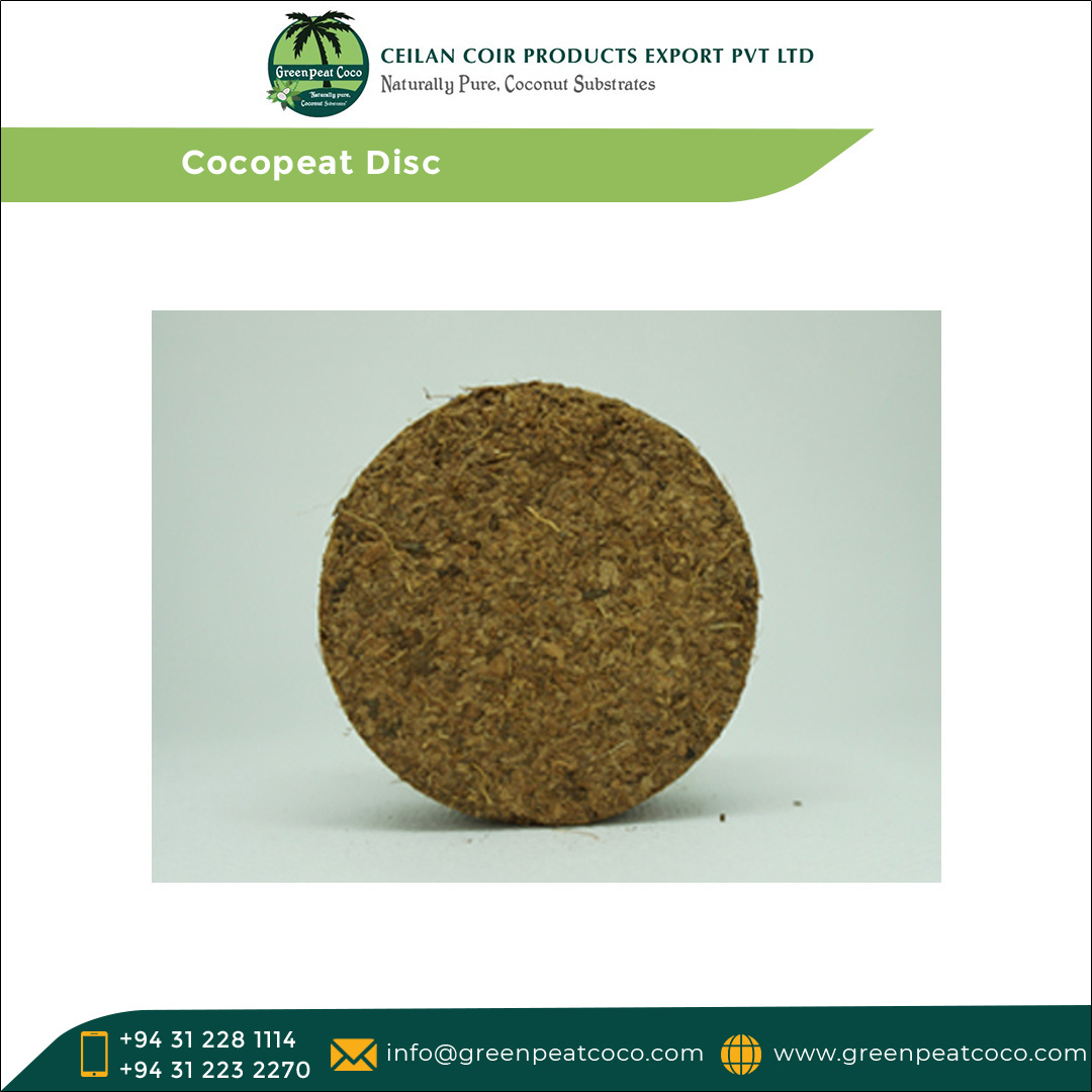 Leading Manufacturer & Exporter Selling Widely Used 100% Natural Customize Cocopeat Fiber Grow Disc for Planting Flowers