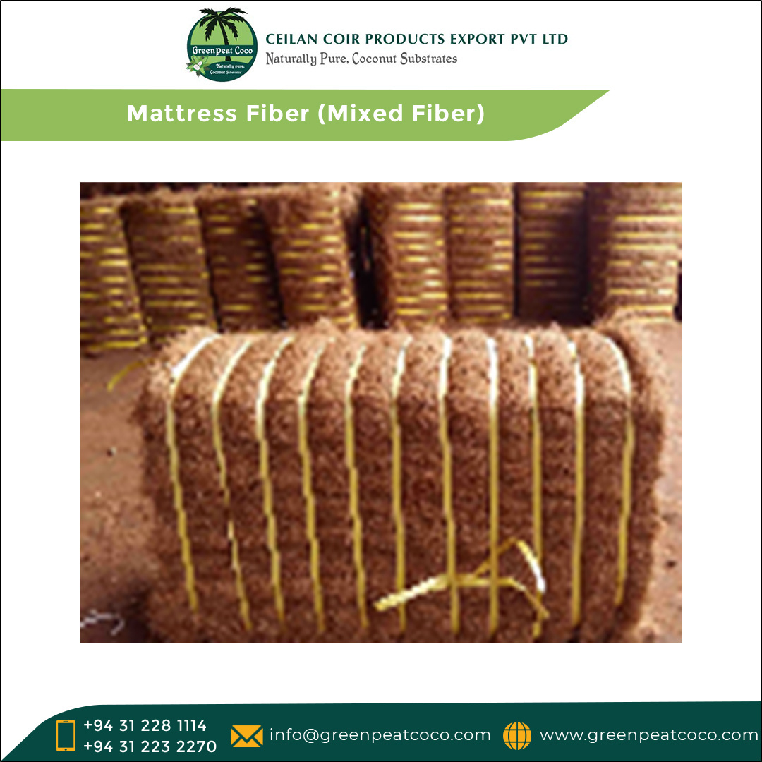 Experience Exporter Selling Optimum Quality 100% Natural Coir Fiber Made Mattress Fiber (Mixed Fiber) for Sale