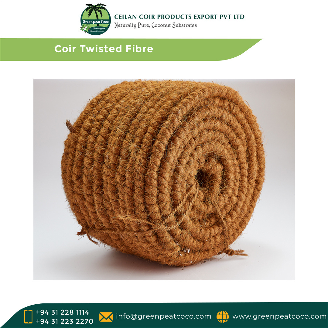 Reputed Supplier & Exporter Selling 100% Natural Machine Coir Twisted Fiber for Car Seats in Automobile Industries