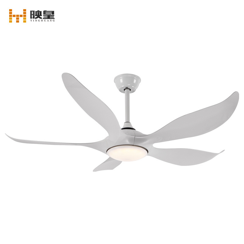 52 inches Remote DC/AC 5 blades Speed Control Living Room Bedroom Hotel Ceiling Fan with Lights kit