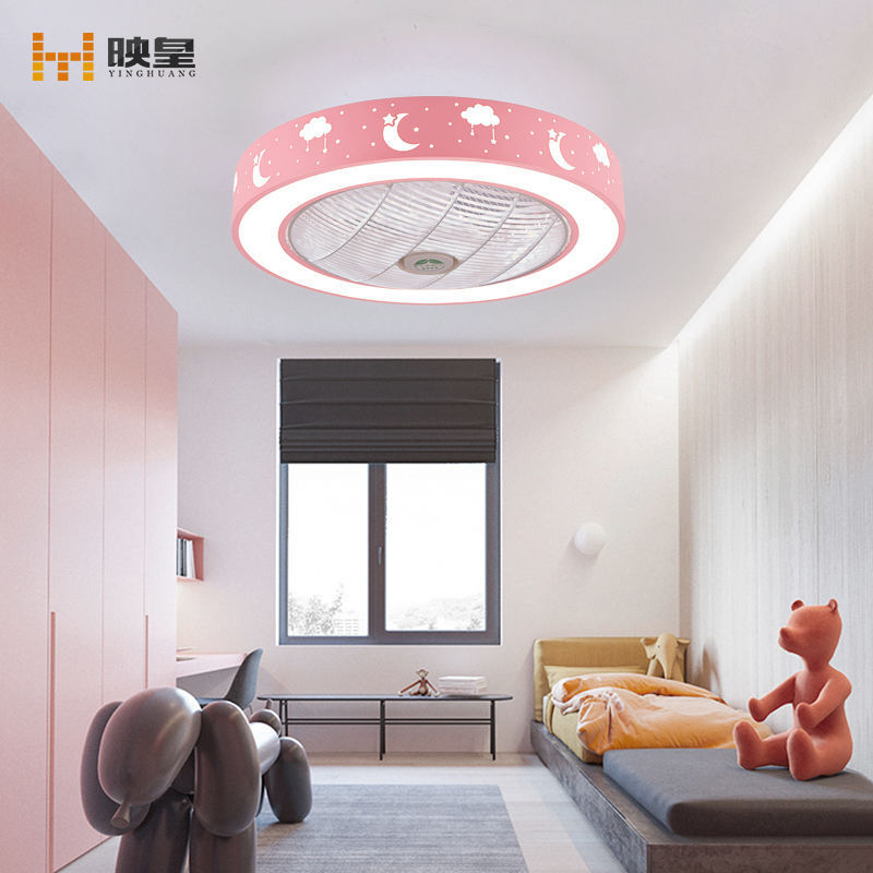 50/60cm diameter Bedroom Ceiling Fan with Changeable LED Light