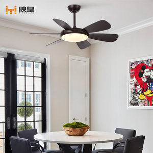 42/52 inches Remote 36w DC/AC ABS blade Retro Black White color Reversible Air Cooler Ceiling Fan with Light