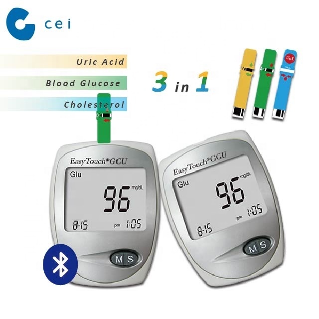 CE ISO 3 in 1 Smart BT Function Glucometer Diabetes Productos Blood Test Machine