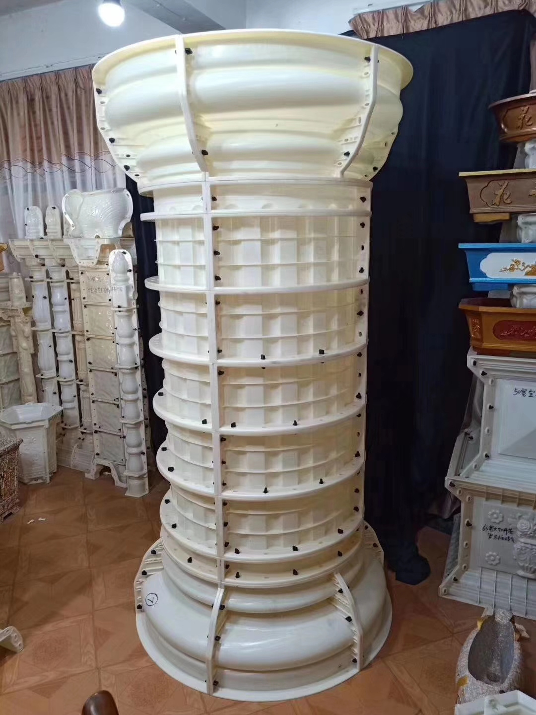 New Design European Plastic ABS Injection Mold For Concrete Cement Pillar Decoration Column