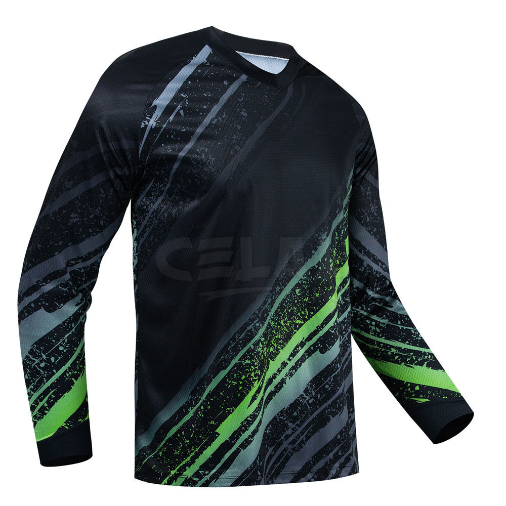 Low Moq Custom Sublimation Street Men Jersey Customized Blank Comfortable Rider Motocross Jersey