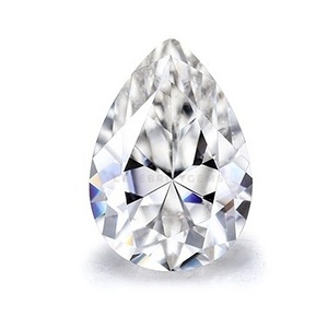 China Manufacturer Excellent Color Lab Created Pear Cut Moissanite Loose