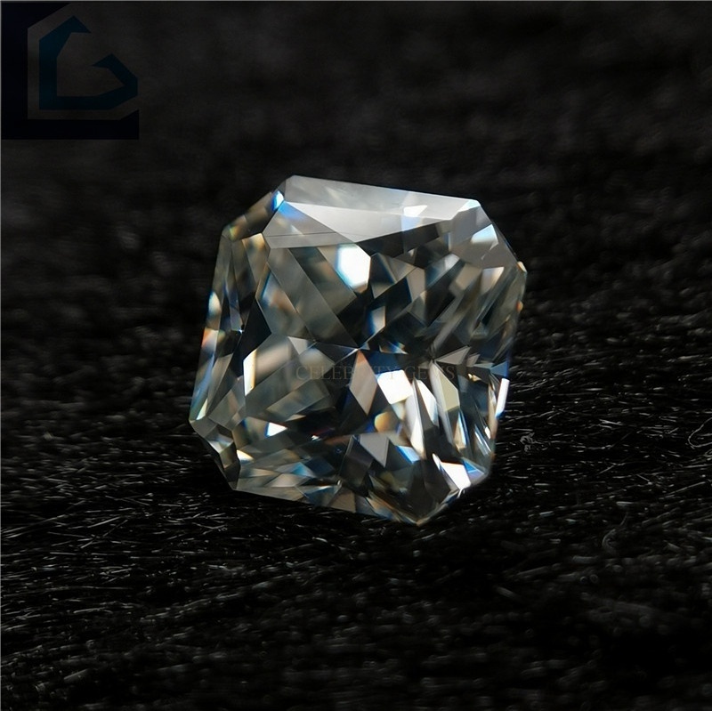 Wholesale Snow White  Radiant Cut Loose Moissanite