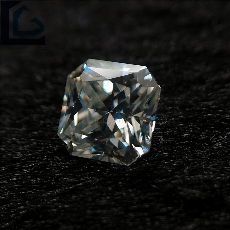 Wholesale Snow White  Radiant Cut Loose Moissanite