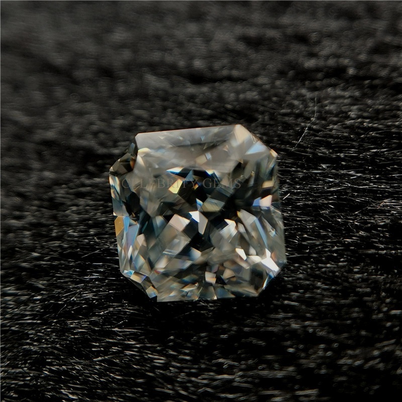 Wholesale Snow White  Radiant Cut Loose Moissanite