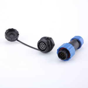 Electrical Cable Waterproof SP16 9 Pin Wire Connector Aviation Connectors Male Plug and Female Socket Insulation Adapt Connector