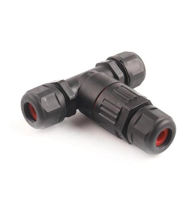 IP68 T Shape Waterproof Connector 3 Pin Cable Wire Gland Sleeve Connectors Fast Screw connection Outdoor waterproof Terminal