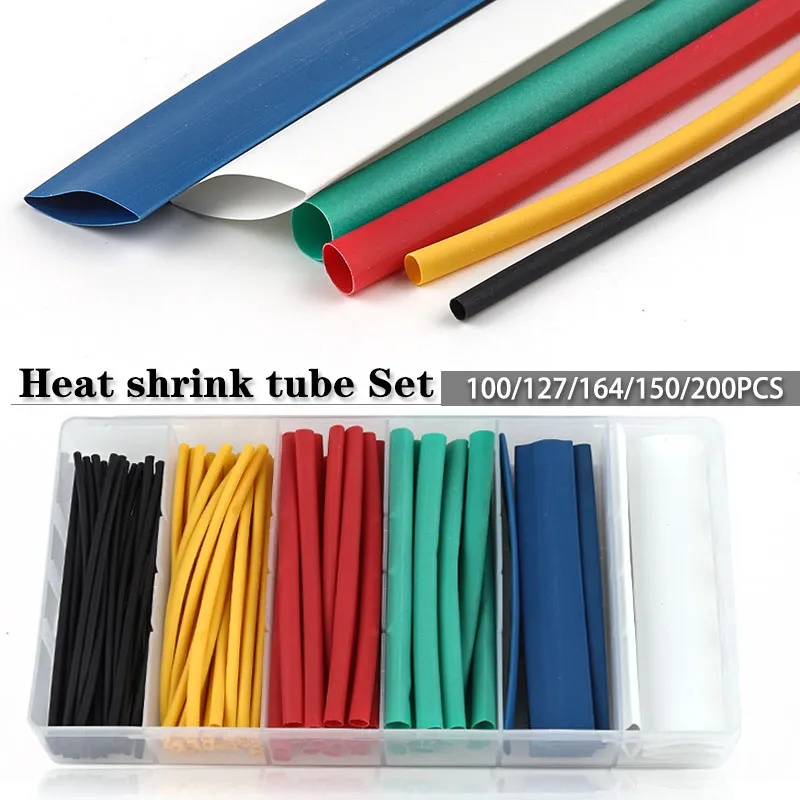 Heat-shrink Tubing Thermoresistant Wire Cable Protection Insulation Sleeving Connection Tube Heat Shrink Wrapping Kit For DIY