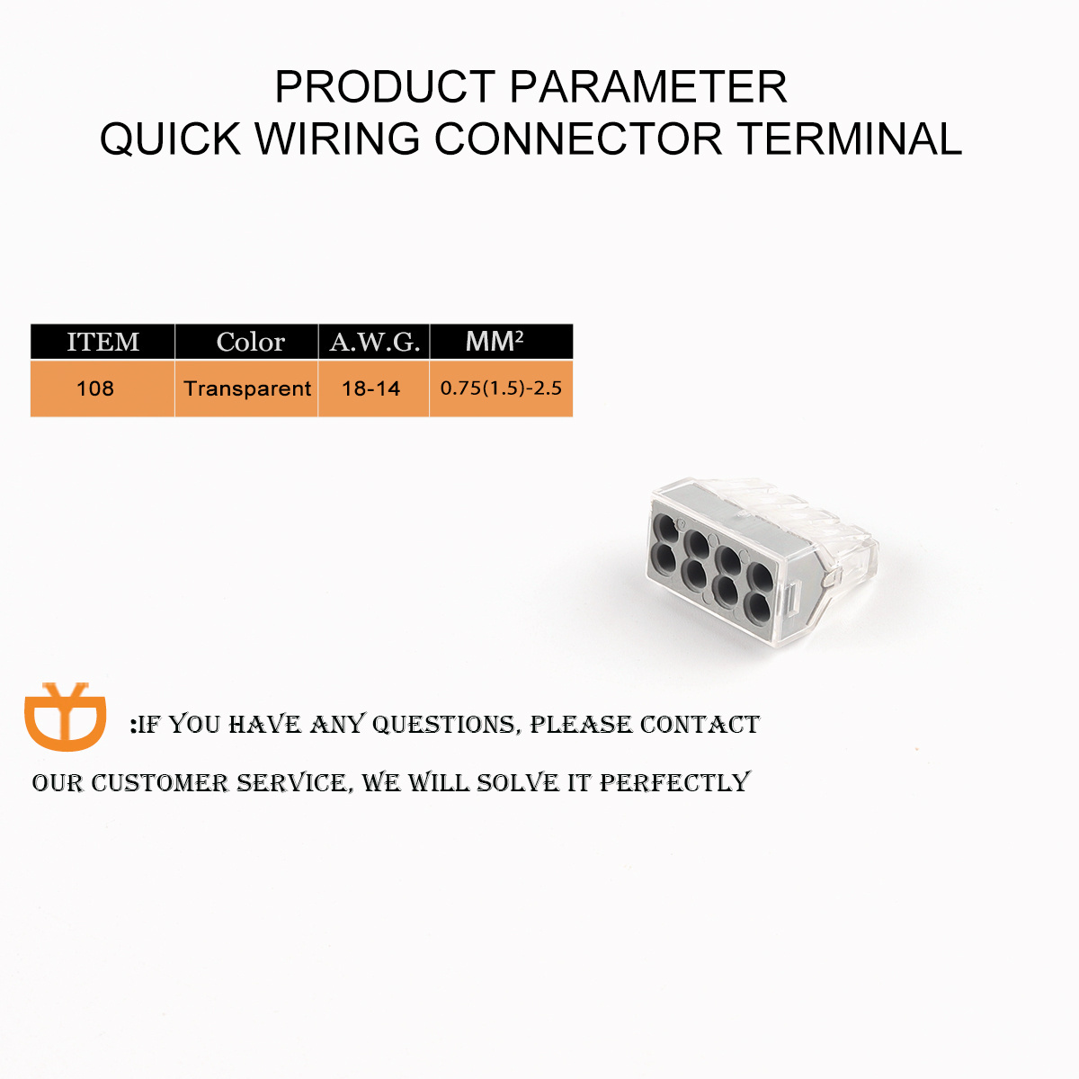 773-168 Push 8 Pin PUSH Wiring Terminal Conductor Connector 24A 8 Way Quick Electric 108 Nut Wire Connector For Junction Box