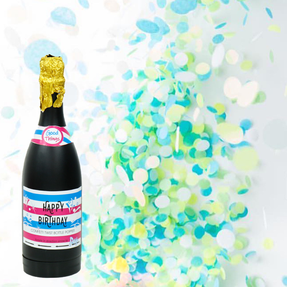 New gender reveal confetti powder cannon birthday party poppers confetti cannon wedding celebration wine bottle confetti cannon