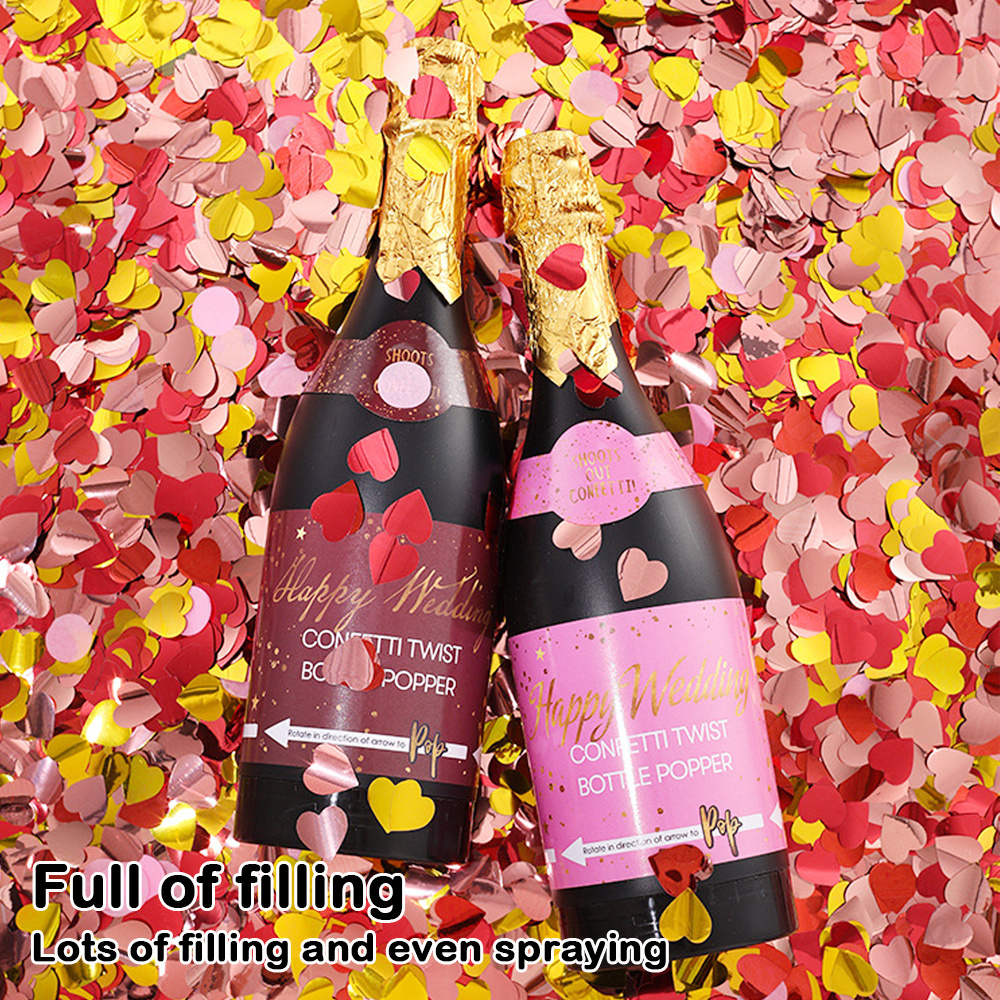 New gender reveal confetti powder cannon birthday party poppers confetti cannon wedding celebration wine bottle confetti cannon