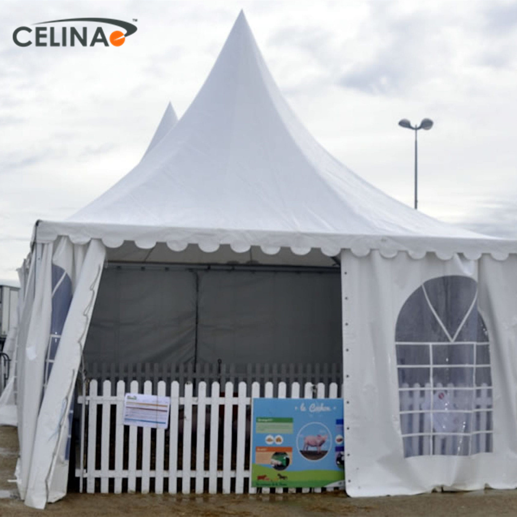 Aluminum Alloy Structure White Pvc Canopy 5x5 Pagoda Tent Marquee For Event