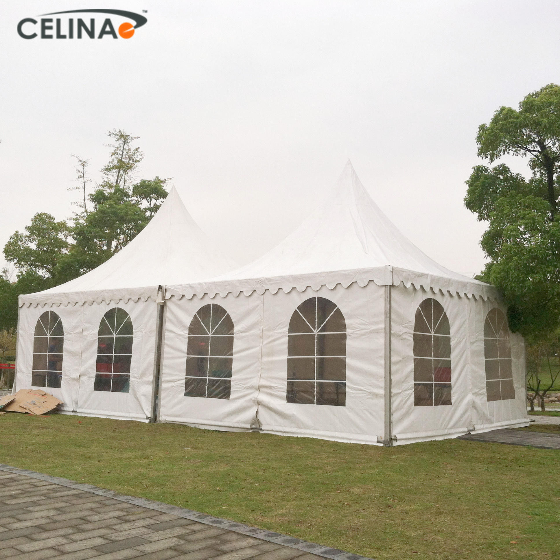 100% PVC white fabric ABS wall canopy  pagoda umbrella gazebo 6x6 pagoda tent