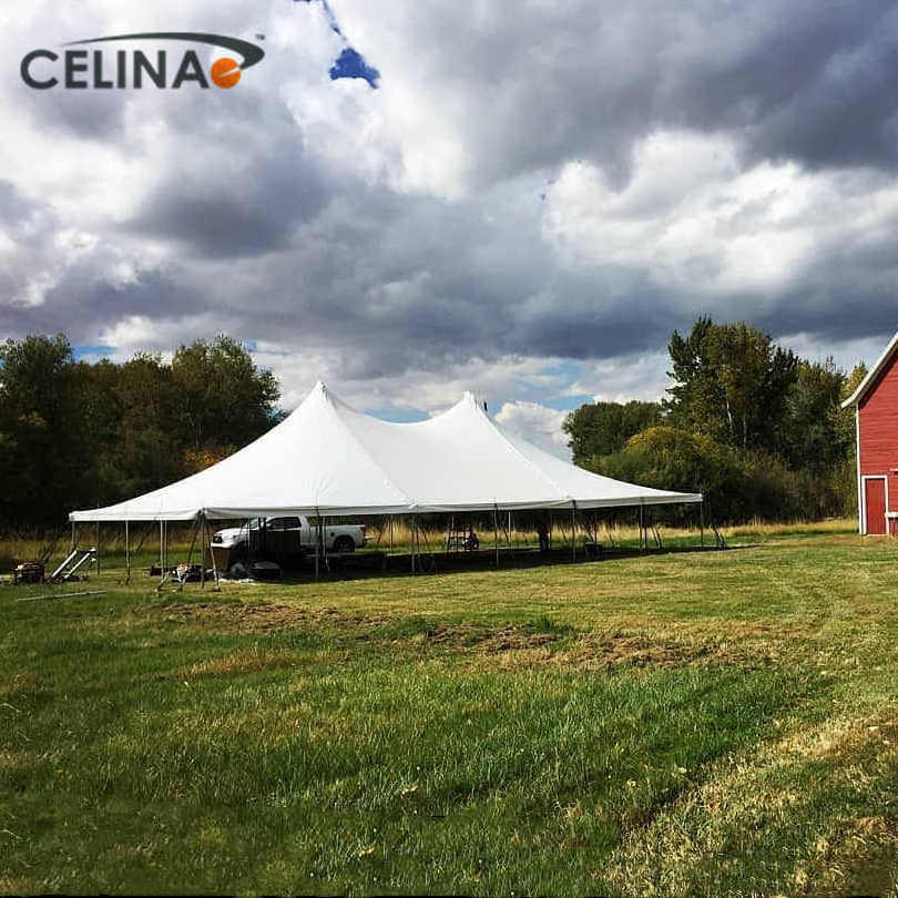 Celina 12mX18m large outdoor waterproof aluminum pole tent wedding high peak frame luxury wedding all season tent